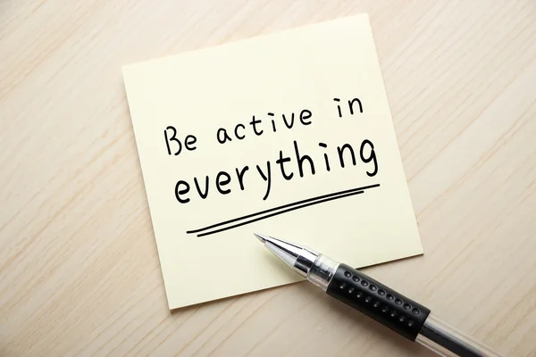 Be Active in Everything — Stock Photo, Image