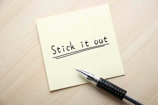 Stick it out — Stock Photo, Image