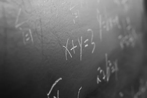 Maths formulas on blackboard background — Stock Photo, Image