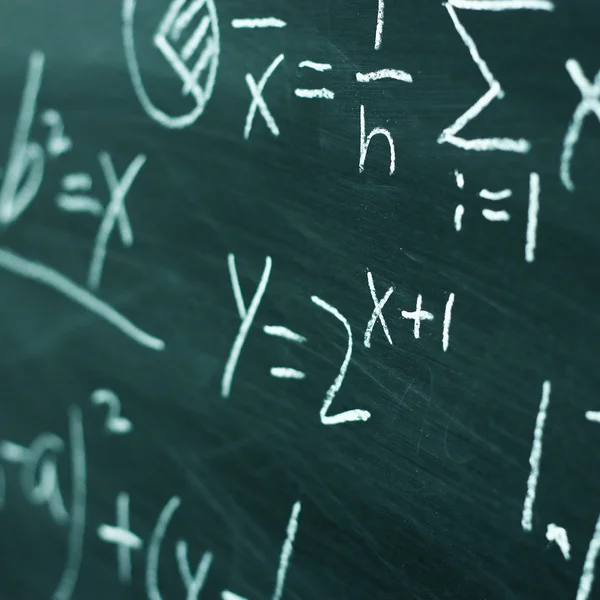 수학 수식 칠판 배경 — 스톡 사진