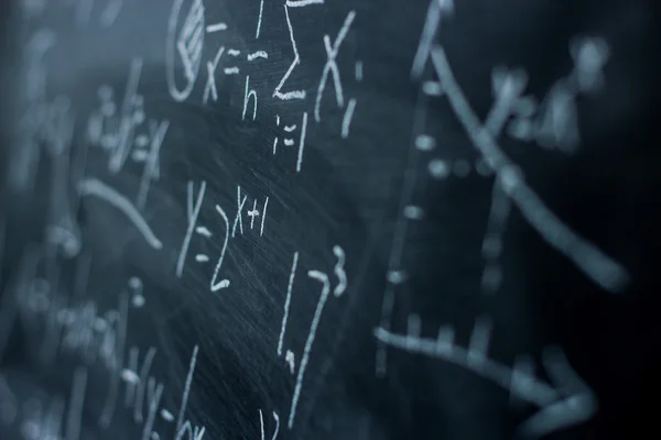 Maths formulas on chalkboard background — Stock Photo, Image