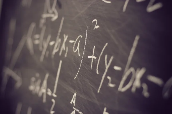 Maths formulas on chalkboard background — Stock Photo, Image