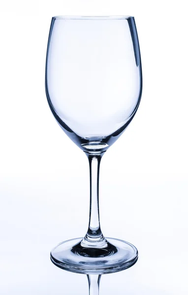 Leeg glas wijn geïsoleerd — Stockfoto
