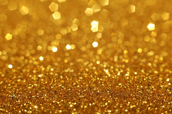 Goldene glitzernde Weihnachtsbeleuchtung — Stockfoto