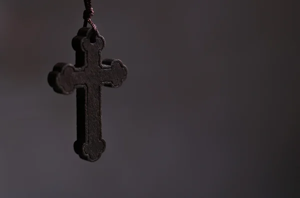 Cross With Dark Background — Stock Photo, Image