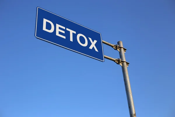 Detox Vägmärke — Stockfoto