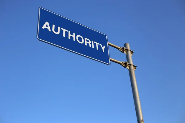 Authority Road Sign — Stock Photo, Image