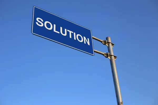 Solution Road Sign — Stock Photo, Image