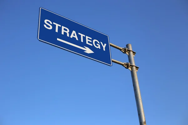 Strategy Road Sign — Stock Photo, Image