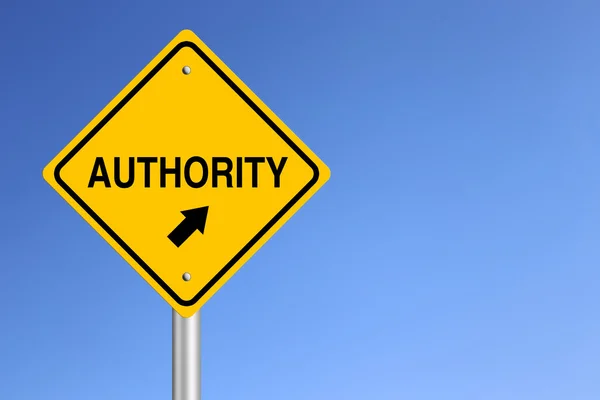 Authority Road Sign — Stock Photo, Image