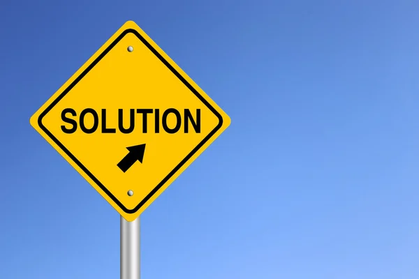 Solution Road Sign — Stock Photo, Image