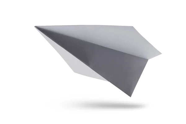Бумажный самолет изолирован — стоковое фото
