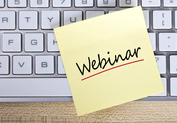 Webinar Sticky Note — Stock Photo, Image