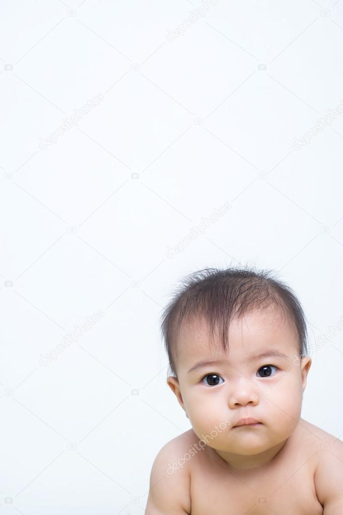 Baby Girl looking at the camera