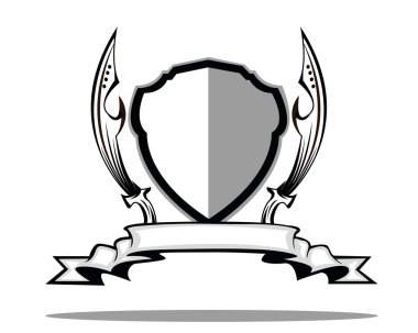 Kalkanı ve kılıcı rozeti
