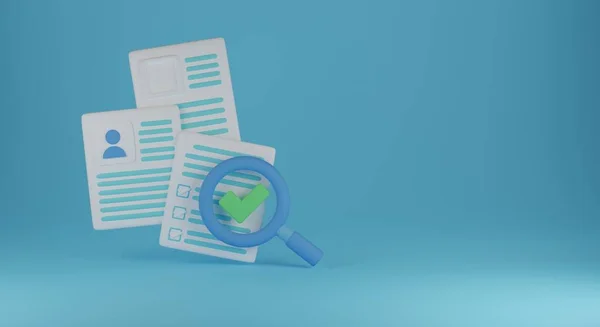 işe alım 3D çizim çizimi. afiş ve sosyal medya için iyi