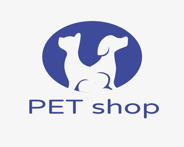 Tienda de mascotas logo — Vector de stock