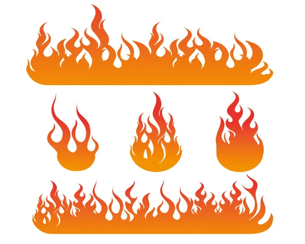 Flames illustration design Stock Illustration