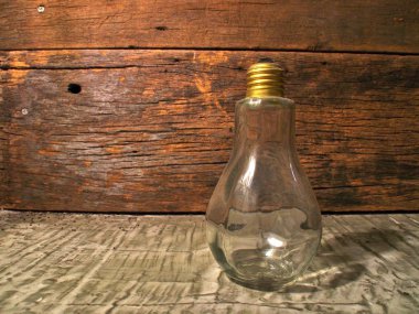 Elektrik ampulü kopya alanı ile.