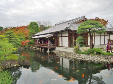 Koko-tr bahçede Himeji, Hyōgo Prefecture, Japonya.