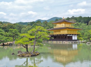 Altın köşk Kinkaku-ji Tapınağı, Kyoto, Japonya.