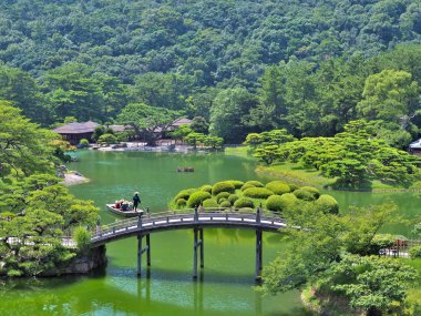 Ritsurin Bahçe Takamatsu, Japonya. 
