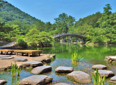 Ritsurin Bahçe Takamatsu, Japonya. 