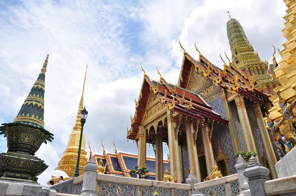 Wat Phra Kaew, Templo da Esmeralda Buda, Bangkok, Tailândia. — Fotografia de Stock