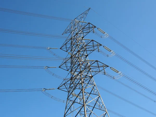 Electric high voltage power post — Stock Photo, Image