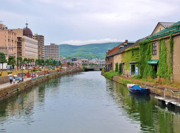 Hokkaido, Japonya 'da Otaru kanalı.