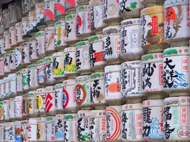 Tokyo, Japonya'da Meiji Tapınağı iyiliği 