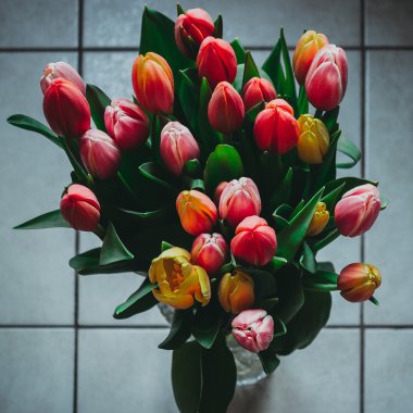 Renkli Lale buketi