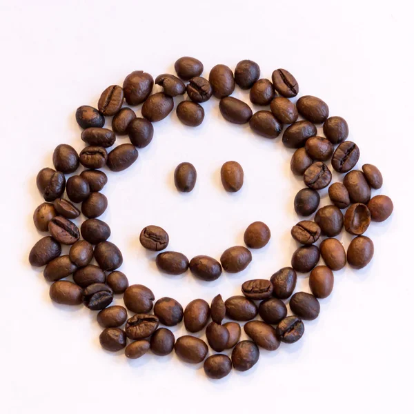 Smiley van koffie bonen — Stockfoto
