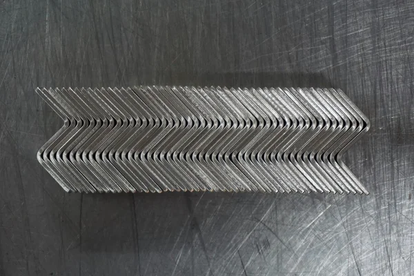 Angle of aluminum tube — Stock Photo, Image