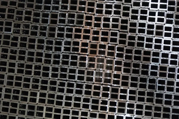 평방 알루미늄 튜브 — 스톡 사진