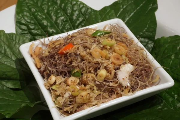 Tajski spicy Gracilaria alga Sałatka — Zdjęcie stockowe