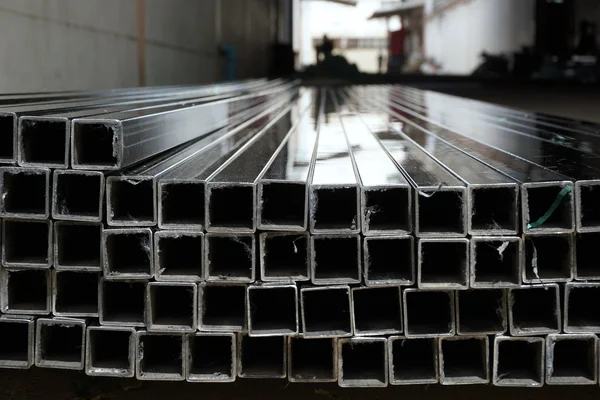 Metal square tube — Stock Photo, Image