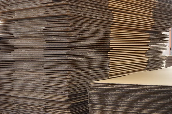 Stack of corrugated paper — Stock Photo, Image