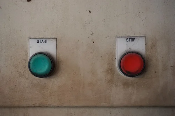 Botón de parada y arranque — Foto de Stock