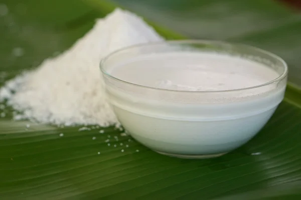 Wiórki kokosowe, z mleka kokosowego 2 — Zdjęcie stockowe