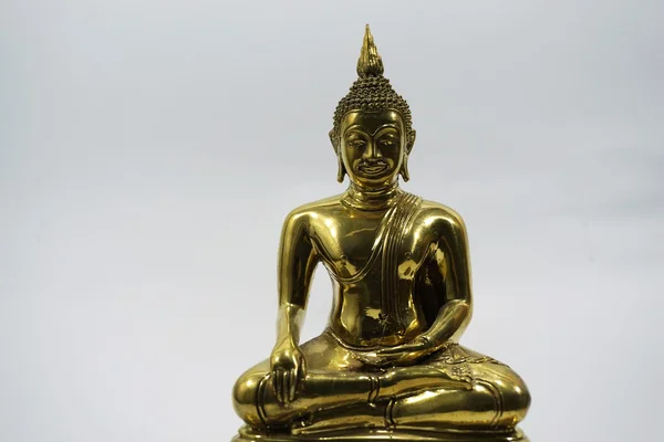 Isolated golden image of Buddha 2 — Stock Photo, Image