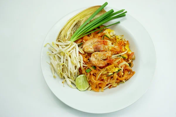 Aduk nasi goreng mie dengan udang 003 — Stok Foto