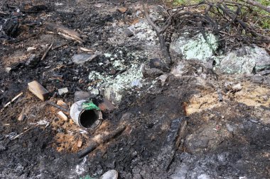 yaktıktan sonra çöp