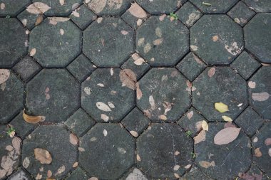 Çimento blok yolu yürüyüş 