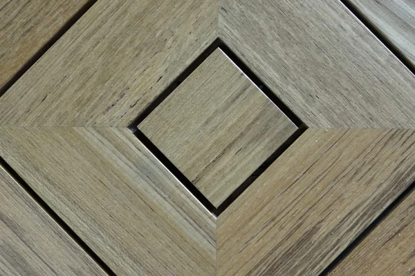 Vierkant teak hout achtergrond — Stockfoto