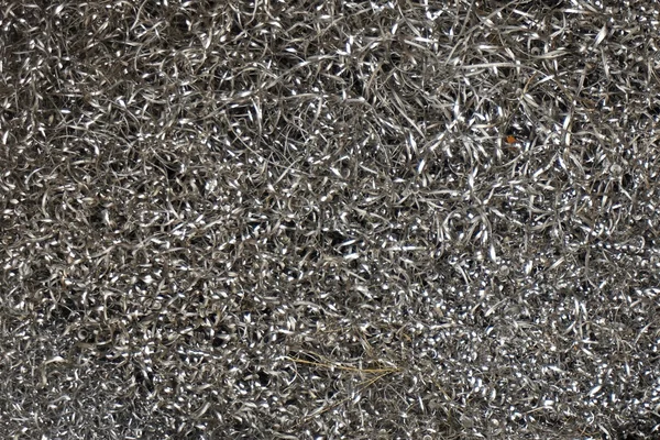 Abstract of metal scrap from the milling machine — Stock Photo, Image