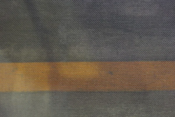 Textur des Gewebes mit gelber Linie — Stockfoto