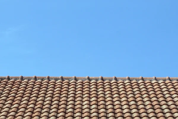 Roof top with blue sky — Stock Photo, Image