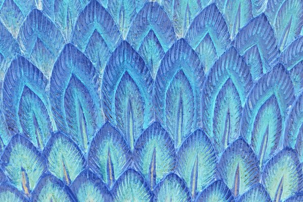 blue feather stucco texture 