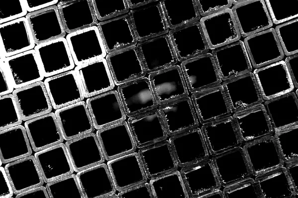 black and white metal square tube shape